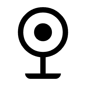 Nest Cam Iq Fill Icon from Rounded Fill - Material Symbols Set