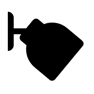 Nest Cam Iq Outdoor Fill Icon from Rounded Fill - Material Symbols Set