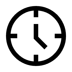 Nest Clock Farsight Analog Icon from Outlined Line - Material Symbols Set