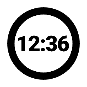 Nest Clock Farsight Digital Icon from Outlined Line - Streamline Material Free Set