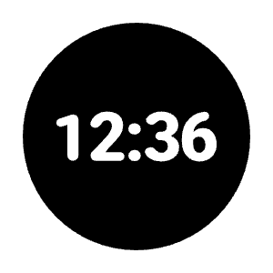 Nest Clock Farsight Digital Fill Icon from Rounded Fill - Material Pro Free Set