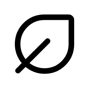 Nest Eco Leaf Icon from Rounded Line - Material Symbols Set