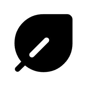 Nest Eco Leaf Fill Icon from Rounded Fill - Material Symbols Set