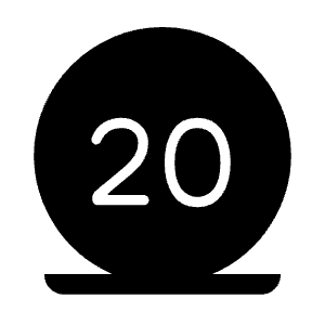 Nest Thermostat E Eu Fill Icon from Rounded Fill - Material Symbols Set