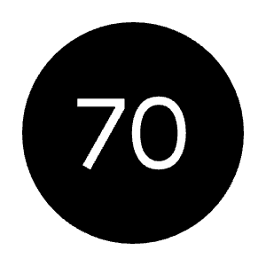 Nest Thermostat Fill Icon from Outlined Fill - Material Symbols Set