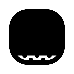 Nest Wifi Point Fill Icon from Sharp Fill - Material Symbols Set