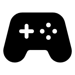 Stadia Controller Fill Icon from Rounded Fill - Material Symbols Set