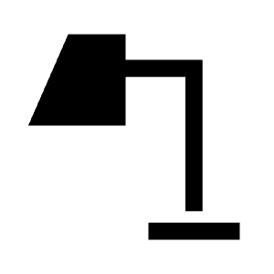 Table Lamp Fill Icon from Sharp Fill - Material Symbols Set