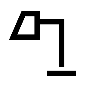 Table Lamp Icon from Sharp Line - Material Symbols Set