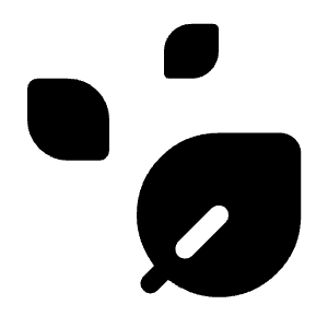 Temp Preferences Eco Fill Icon from Rounded Fill - Material Symbols Set