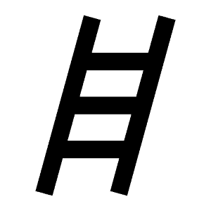 Tools Ladder Icon from Outlined Line - Streamline Material Free Set