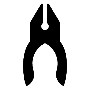 Tools Pliers Wire Stripper Fill Icon from Rounded Fill - Material Symbols Set