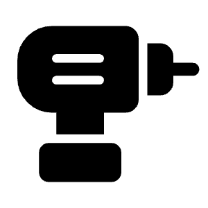 Tools Power Drill Fill Icon from Outlined Fill - Material Symbols Set