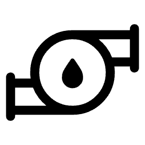 Water Pump Icon from Rounded Line - Material Symbols Set