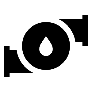 Water Pump Fill Icon from Outlined Fill - Material Symbols Set