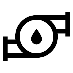 Water Pump Icon from Sharp Line - Material Symbols Set