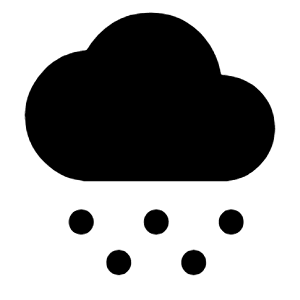 Weather Snowy Fill Icon from Sharp Fill - Material Symbols Set