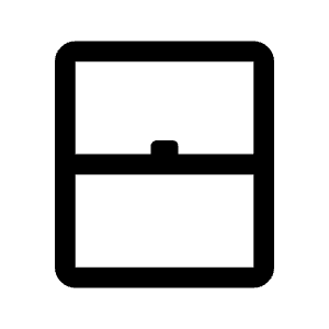 Window Closed Icon from Rounded Line - Material Symbols Set