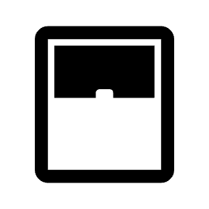 Window Open Fill Icon from Rounded Fill - Material Symbols Set
