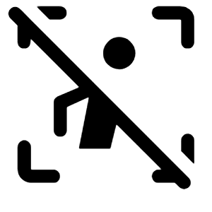 Zone Person Idle Fill Icon from Rounded Fill - Material Symbols Set