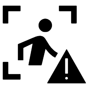 Zone Person Urgent Fill Icon from Sharp Fill - Material Symbols Set