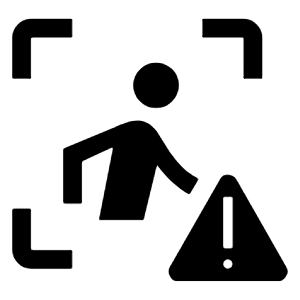 Zone Person Urgent Fill Icon from Outlined Fill - Material Symbols Set