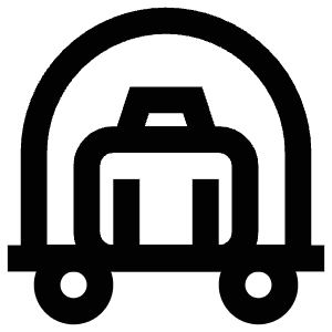 Baggage Trolley Icon from Atlas Line Set