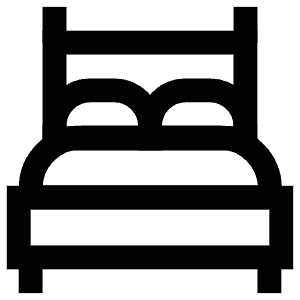 Bed Furniture Icon from Atlas Line Set