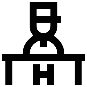 Front Desk Icon from Atlas Line Set
