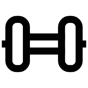 Gym Weights Icon from Atlas Line Set