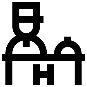 Hotel Concierge Icon from Atlas Line Set