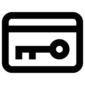 Keycard Icon from Atlas Line Set