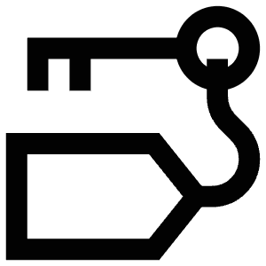 Room Key Icon from Atlas Line Set