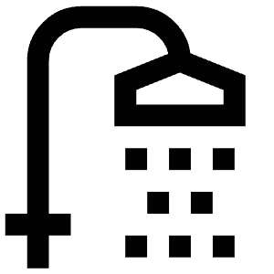Shower Facilities Icon from Atlas Line Set