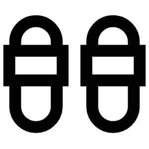 Slippers Icon from Atlas Line Set