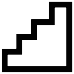 Stairs Icon from Atlas Line Set