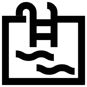 Swimming Pool Icon from Atlas Line Set