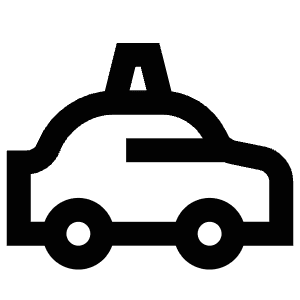 Taxi Service Icon from Atlas Line Set