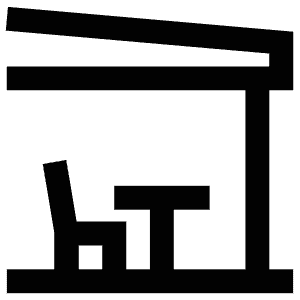 Terrace Icon from Atlas Line Set