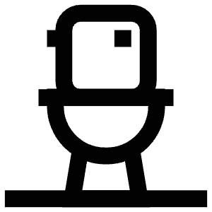 Toilet Bathroom Icon from Atlas Line Set