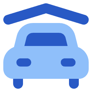 Car Garage Icon from Core Flat Set
