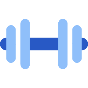 Dumbell Icon from Core Flat Set