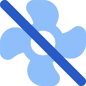 Fan Off Icon from Core Flat Set