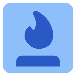 Fireplace Icon from Core Flat Set