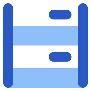 Hotel Bed 3 Icon from Core Flat Set