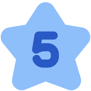 Hotel Five Star Icon from Core Flat Set