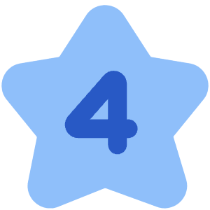 Hotel Four Star Icon from Core Flat Set