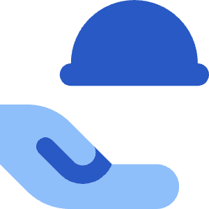 Serving Dome Hand Icon from Core Flat Set