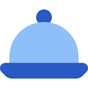 Serving Dome Icon from Core Flat Set