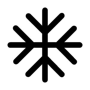 Ac Unit Fill Icon from Rounded Fill - Material Symbols Set